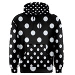 Polka Dots - Pastel Blue on Black Men s Pullover Hoodie