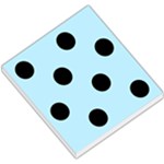 Polka Dots - Black on Light Blue Small Memo Pads