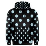Polka Dots - Light Blue on Black Men s Pullover Hoodie