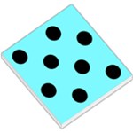 Polka Dots - Black on Electric Blue Small Memo Pads