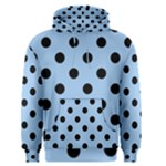 Polka Dots - Black on Baby Blue Men s Pullover Hoodie