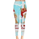 Santa Claus Reindeer Christmas Leggings 