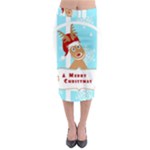 Santa Claus Reindeer Christmas Midi Pencil Skirt