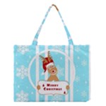 Santa Claus Reindeer Christmas Medium Tote Bag