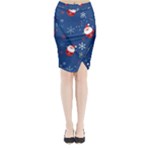 Santa Clause Midi Wrap Pencil Skirt