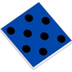 Polka Dots - Black on Cobalt Blue Small Memo Pads