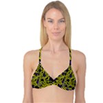 Yellow fantasy Reversible Tri Bikini Top