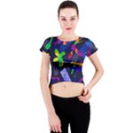 Colorful dream Crew Neck Crop Top