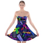 Colorful dream Strapless Bra Top Dress