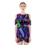 Colorful dream Cutout Shoulder Dress