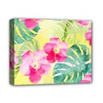 Tropical Dream Hibiscus Pattern Deluxe Canvas 14  x 11 