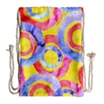 Blue And Pink Dream Drawstring Bag (Large)