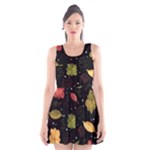 Autumn flowers  Scoop Neck Skater Dress