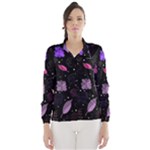 Purple and pink flowers  Wind Breaker (Women)