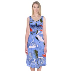 Sea Midi Sleeveless Dress from ArtsNow.com