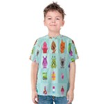 Animals Monster Music Kids  Cotton Tee