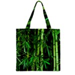 Bamboo Pattern Tree Zipper Grocery Tote Bag