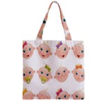 Cute Baby Picture Zipper Grocery Tote Bag