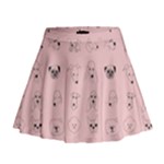 Dog Pink Mini Flare Skirt