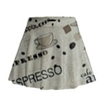 Coffe Cup Mini Flare Skirt