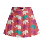 Elephant Mini Flare Skirt