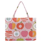 Pink Delicious Organic Canvas Medium Zipper Tote Bag