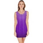 Purple Colors Fullcolor Sleeveless Bodycon Dress