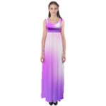 Purple White Background Bright Spots Empire Waist Maxi Dress