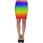 Rainbow Blue Green Pink Orange Bodycon Skirt