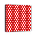Red Circular Pattern Mini Canvas 6  x 6 