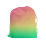 The Walls Pink Green Yellow Drawstring Pouches (Extra Large)