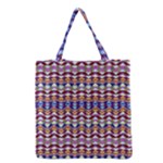 Ethnic Colorful Pattern Grocery Tote Bag