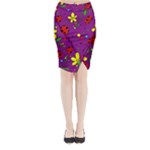 Ladybugs - purple Midi Wrap Pencil Skirt