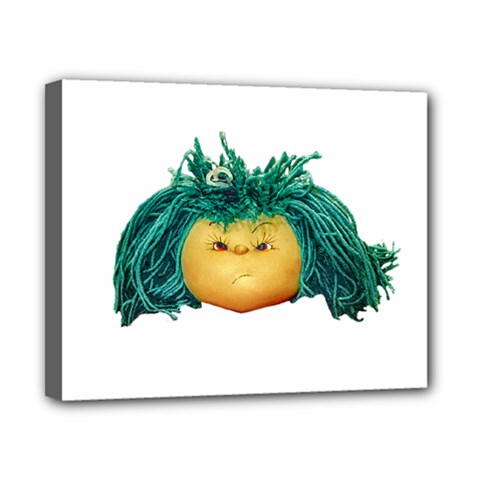 Angry Girl Doll Canvas 10  x 8  from ArtsNow.com