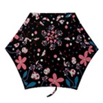 Pink ladybugs and flowers  Mini Folding Umbrellas