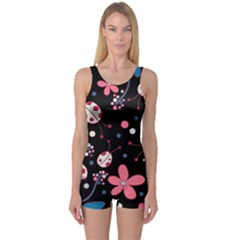 One Piece Boyleg Swimsuit 