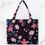 Pink ladybugs and flowers  Mini Tote Bag