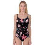 Pink ladybugs and flowers  Camisole Leotard 