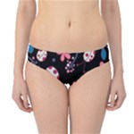 Pink ladybugs and flowers  Hipster Bikini Bottoms