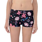 Pink ladybugs and flowers  Reversible Bikini Bottoms