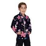 Pink ladybugs and flowers  Wind Breaker (Kids)