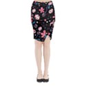 Midi Wrap Pencil Skirt 