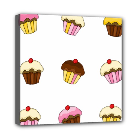 Colorful cupcakes  Mini Canvas 8  x 8  from ArtsNow.com
