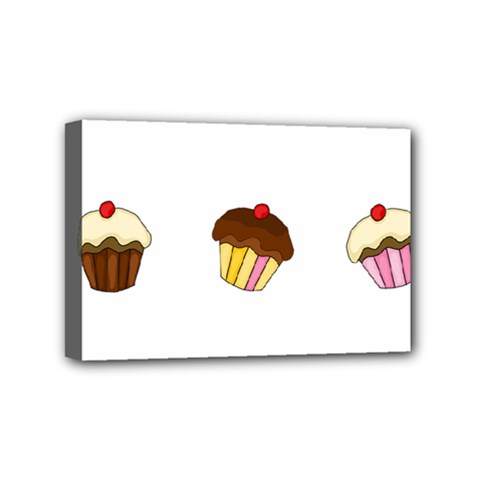 Colorful cupcakes  Mini Canvas 6  x 4  from ArtsNow.com