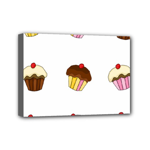 Colorful cupcakes  Mini Canvas 7  x 5  from ArtsNow.com