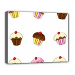 Colorful cupcakes  Canvas 14  x 11 