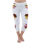 Colorful cupcakes  Capri Winter Leggings 