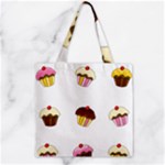 Colorful cupcakes  Zipper Grocery Tote Bag