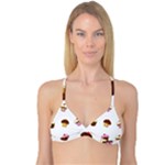 Colorful cupcakes  Reversible Tri Bikini Top