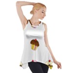 Colorful cupcakes  Side Drop Tank Tunic